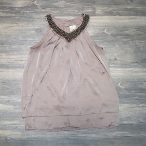 Tauny colored silky blouse